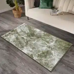 Marble Rugs - Green, 80 x 150 cm