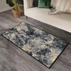 Marble Rugs - Ochre, 80 x 150 cm