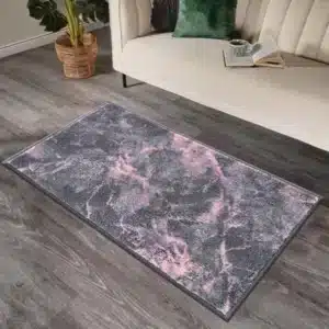 Marble Rugs - Pink, 80 x 150 cm