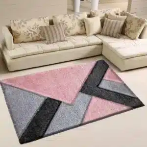 Nova Rugs - Pink & Grey, 80 x 150 cm