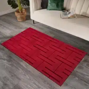Luna Rugs - Red, 80 x 150 cm