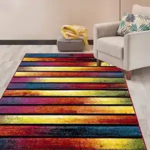 Multi Color Rugs - Stripes, 80 x 150 cm