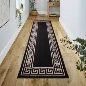 Greeky Rugs - Beige & Black, 80 x 300 cm
