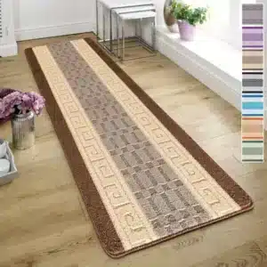 Nada Rugs - Beige & Brown, 80 x 300 cm