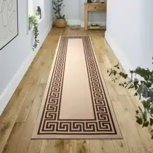 Greeky Rugs - Beige & Brown, 80 x 300 cm