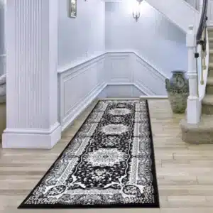 Rada Rugs - Black, 80 x 300 cm