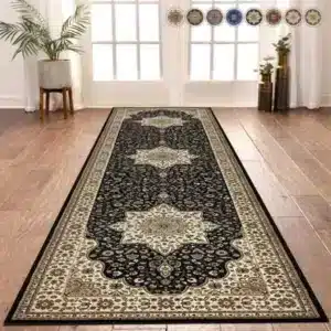 Rome Rugs Renoazul - Black, 80 x 300 cm