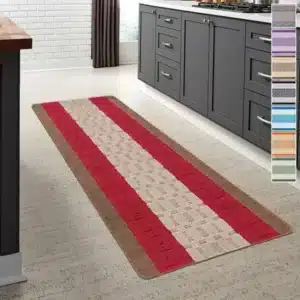 Nada Rugs - Red & Brown, 80 x 300 cm