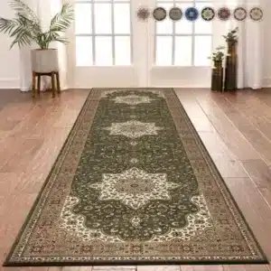 Rome Rugs Renoazul - Green, 80 x 300 cm