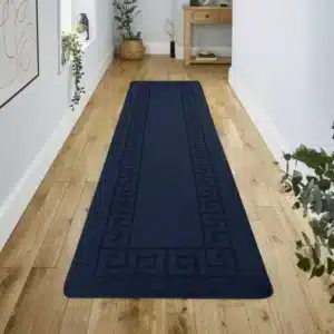 Rocco Rugs - Navy, 80 x 300 cm