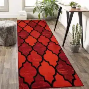 Ouranos Rugs - Red, 80 x 300 cm