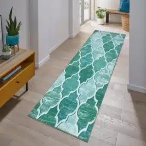 Ouranos Rugs - Aqua, 80 x 460 cm