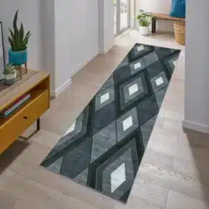 Estime Rugs - Grey, 80 x 460 cm