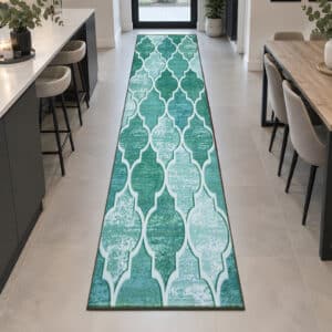 Ouranos Rugs - Aqua, 80 x 300 cm