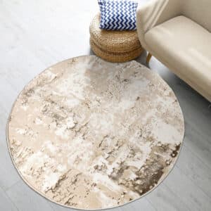 Abstract Rugs - Beige, 120 x 120 cm