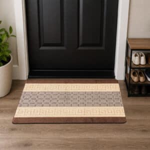 Nada Rugs - Beige & Brown, 60 x 110 cm