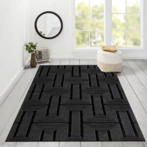 Luna Rugs - Black, 200 x 290 cm
