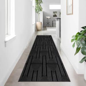 Luna Rugs - Black, 60 x 300 cm