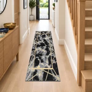 Kiens Rugs - Black, 60 x 220 cm