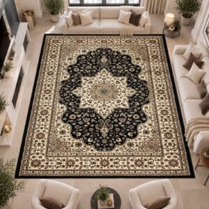 Rome Rugs Renoazul - Black, 280 x 380 cm