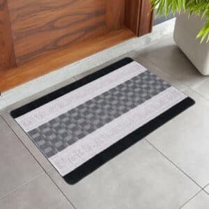 Nada Rugs - Black & Grey, 50 x 80 cm