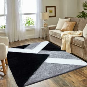 Nova Rugs - Black & White, 120 x 170 cm