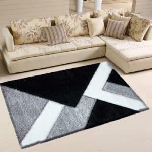 Nova Rugs - Black & White, 80 x 150 cm