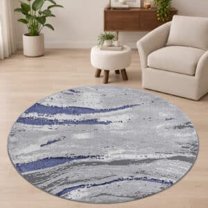 Jeze Rugs Renoazul - Blue, 120 x 120 cm