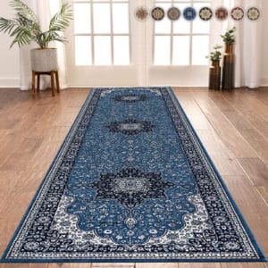 Rome Rugs Renoazul - Blue, 80 x 300 cm