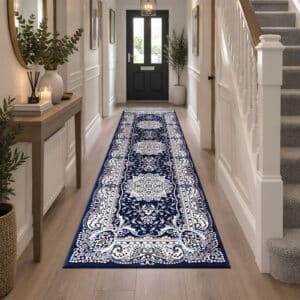 Rada Rugs - Blue, 80 x 300 cm