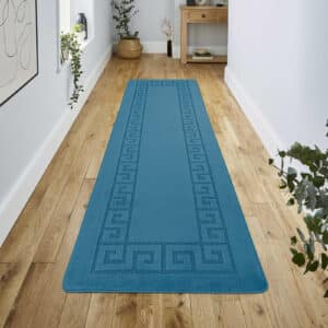 Rocco Rugs - Blue, 80 x 300 cm