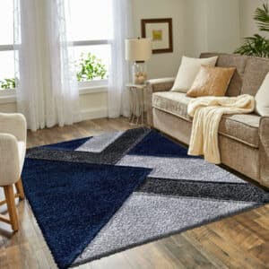 Nova Rugs - Blue & Grey, 120 x 170 cm