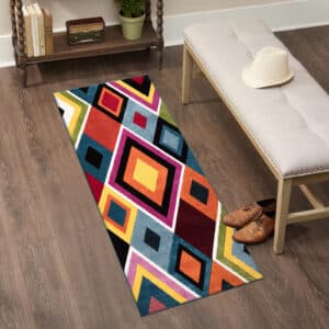 Multi Color Rugs - Box, 60 x 220 cm