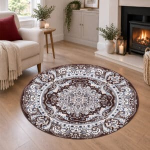 Rada Rugs - Brown, 120 x 120 cm