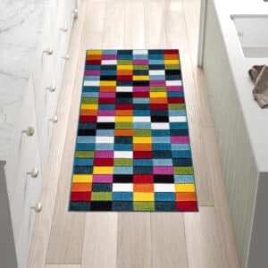 Multi Color Rugs - Cube, 80 x 150 cm
