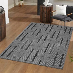 Luna Rugs - Dark Grey, 120 x 170 cm