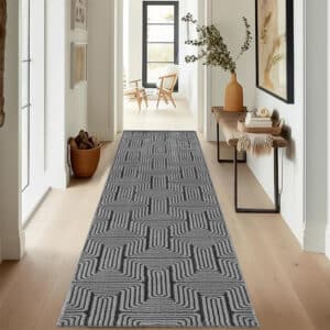 Luna Rugs - Dark Grey, 60 x 300 cm