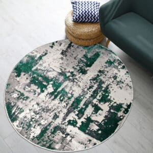 Abstract Rugs - Emerald, 120 x 120 cm
