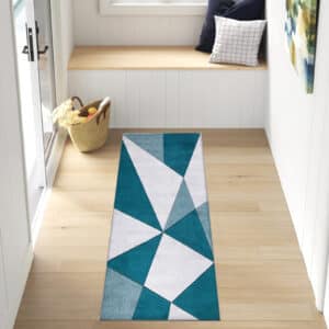 Athens Rugs - Emerald, 66 x 220 cm