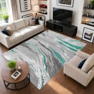 Jeze Rugs Renoazul - Emerald, 200 x 290 cm