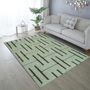 Luna Rugs - Green, 160 x 230 cm