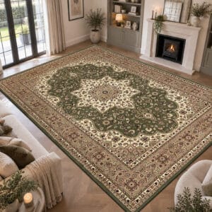 Rome Rugs Renoazul - Green, 240 x 320 cm