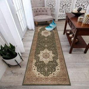 Rome Rugs Renoazul - Green, 60 x 220 cm