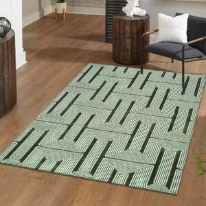 Luna Rugs - Green, 120 x 170 cm