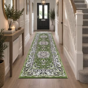 Rada Rugs - Green, 80 x 300 cm