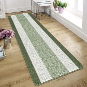 Nada Rugs - Green, 80 x 300 cm