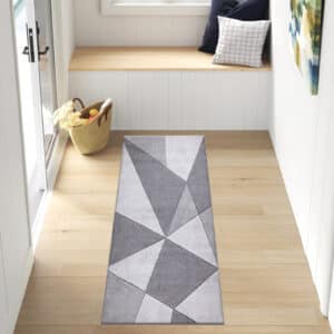Athens Rugs - Grey, 66 x 220 cm