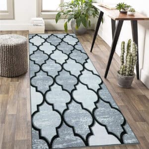 Ouranos Rugs - Grey, 80 x 300 cm