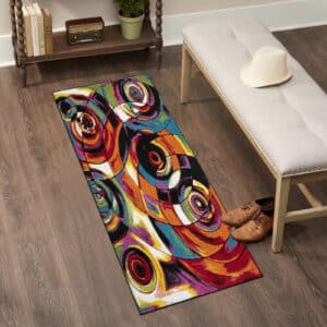 Multi Color Rugs - Moon, 60 x 220 cm