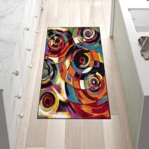 Multi Color Rugs - Moon, 80 x 150 cm